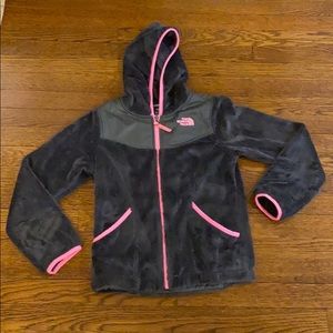 Girls Gray North face Jacket size 10/12